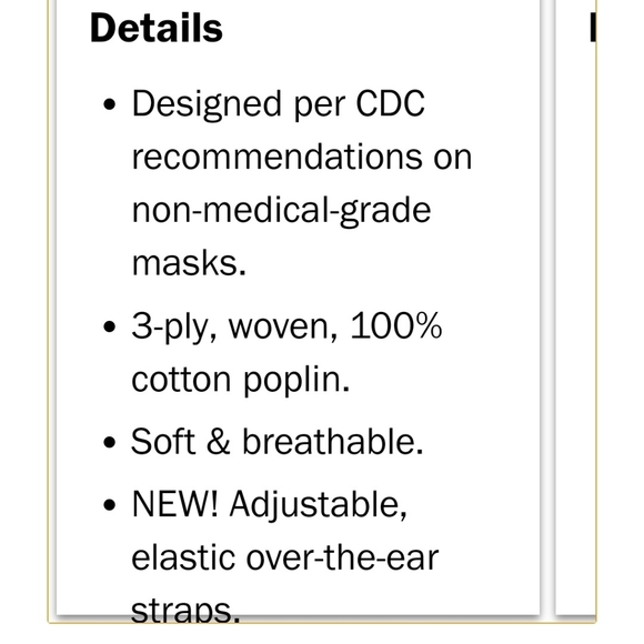 5/$16 pleated 3-layered facemasks w/ ear adjusters - Picture 10 of 16